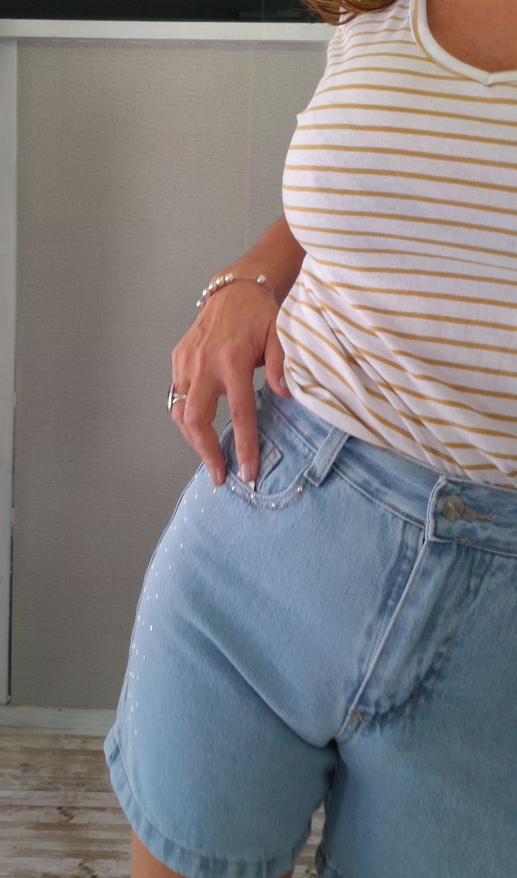 Short mom con stras - Image 4